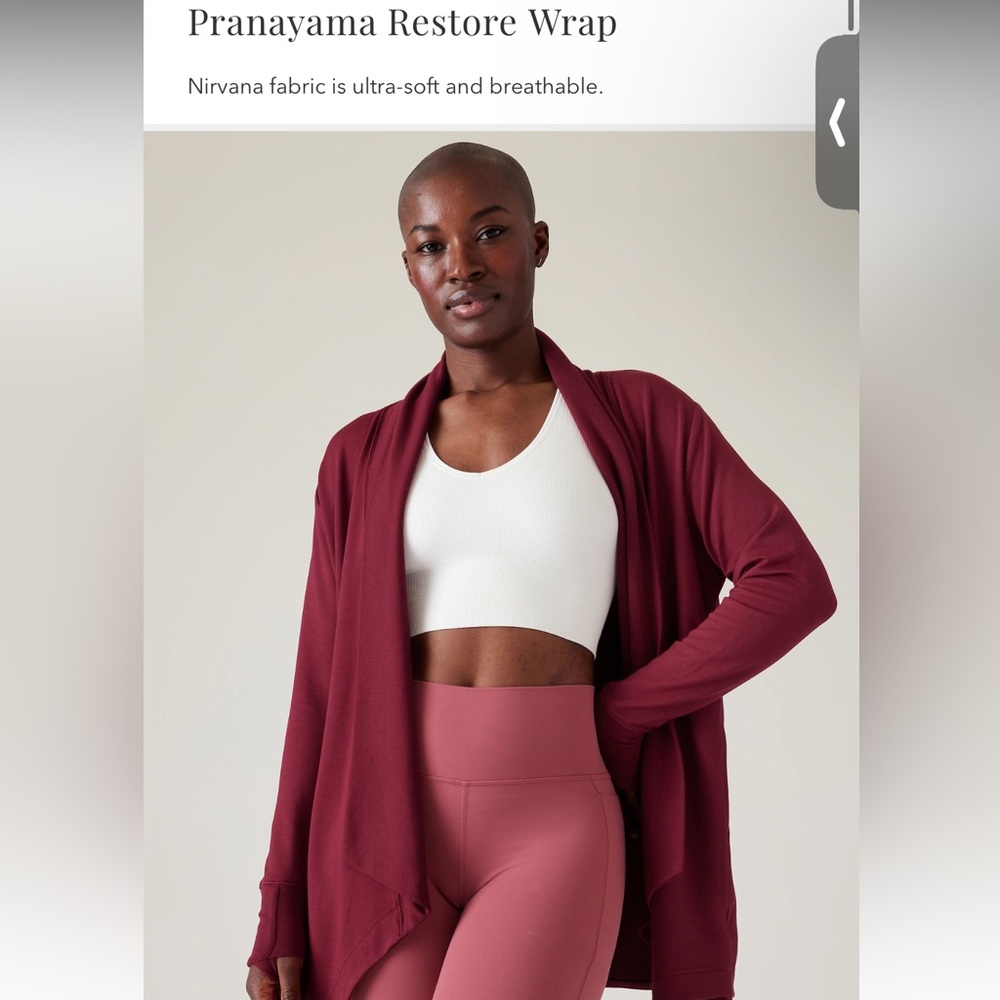 Athleta Women’s Pranayama Wrap BARELY WORN. Excellent condition!